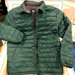 VANS Men’s puffy jacket Green/gray Size Med